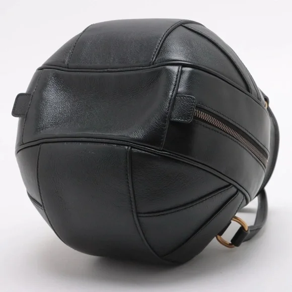 Gucci Basketball Shaped Hand Bag - Black Leather - Picture 3 of 11